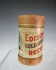 Antique Edison Gold Moulded Record Phonograph Cylinder Red Wing 9645