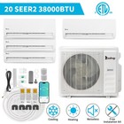 38000 Btu Qual 4 Zone Mini Split Air Conditioner W heat Hump  9k 9k 12k 18k Btu 
