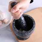 Marbleized Mortar And Pestle Set     Herb   Spice Grinder Bowl For Kitchen   Bar