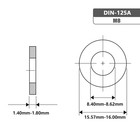 M8 X 16mm Od Flat Washers  18-8 Stainless Steel  Pack Of 50