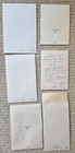 Lot Of 6 Vintage Used Thanksgiving Greeting Cards   36b  Signed