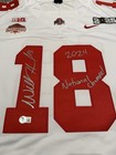 Will Howard Osu Buckeyes Signed White National Champs Jersey W  Ins Beckett