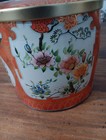 Vintage Daher Floral Chinoiserie Tin  Made In England