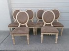 6 Dining Chairs Medallion Lattice French Louis Vxi Country Georgian Six Ballroom