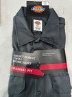 Dickies Men s Shirt Short Sleeve Original Fit Work Shirt 1574 Charcoal Xl