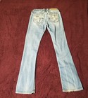 Rock Revival Boot Cut  Jeans Light Blue Washed Jean Betty Womens Sz 27 Pre-owned