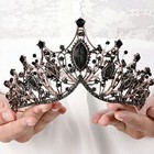 Baroque Rhinestone Crystal Princess Tiara Crown Wedding Prom Hair Accessories Us