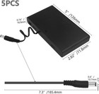 5 Pcs 12v 8aa Battery Holder 8x 1 5v Aa Battery Storage Case Black Box With O   