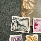 Early 1900   s Latvia And Lithuania Centu Santimu Maijs Stamps Lot Of 17