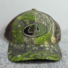 Mossy Oak Logo Structured Camo Brown Meshback Snapback Cap Hat New Hunting Flag