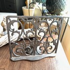 Cast Iron Antique Vintage Black Adjustable Recipe Book Bible Music Stand Holder