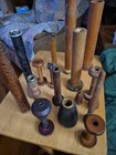 Antique Wood Bobbins   Spindles   Spools