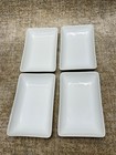 Lot 4 - Vintage American Airlines White Ceramic Rectangular Plate Dish 73di700