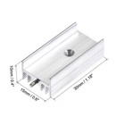 10pcs Aluminum Heatsink To-220 30x15x10mm For Mosfet Transistor Diode With A Pin