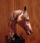 Stallion Horse Head Bust   Bronze Metal Finish   Trophy   Statue   Figurine 