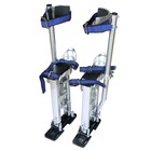 Stilts For Painter Taping Tool Silver 24-40 Inch Aluminum Stilt Drywall Painting