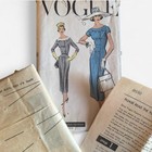 Vogue 9050 Double Breasted Fitted Dress Sewing Rare Vtg 1956 Sz 18 B38    
