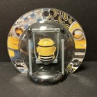 Solar Powered Dancing Bobble Head Toy  - Minion  On Black Swing