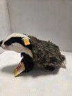 Rare Vintage Steiff  diggy  Badger Stuffed Mohair Animal Mint W tags 1840 26
