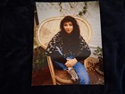 Kate Bush 8  X10   Photo - Floral Longsleeve  Wicker Chair  The Sensual World