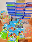 Huge Perler Beads Lot  Books  Dispenser  Sweeper  Tweezers   More  4  Lbs