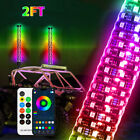 2ft Spiral Led Fat Whip Light Antenna Rgb Chasing For Can-am X3 Rzr Utv Atv Jeep