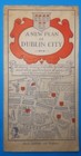 Vintage Map  a New Plan Of Dublin City   ireland  Browne   Nolan  Circa 1960s  