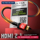 8k Certified Hdmi 2 1 Cable 6 Ft 48gbps Ultra High Speed Braided Gaming Cord sup