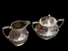 Vtg Community Plate Coronation Design Silver Plated Sugar Bowl   Creamer Set Htf