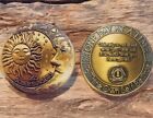 1 Year Sobriety Coin  Gold Aa Chip Medallion Alcoholics Anonymous One Year Sober