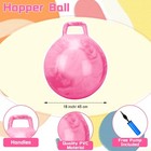 2 Pcs Bouncing Ball With Handle  Hopper Jumping Hopping Ball With Air Pump Fo   