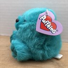 Vintage Puffkins Telly Teal Swibco Plush Stuffed Toy With Tush Tag Fluffy  1994