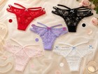 Custom Funny Underwear Gift personalized Lace Thong Panty For Women flirty Brida