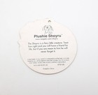 Neopets Plushie Shoyru Plush Red Paint Brush Hang Tag