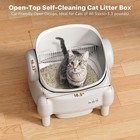 Self Cleaning Automatic Cat Litter Box  App Control Infrared Sensor  Easy Clear