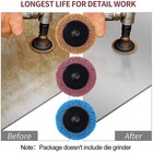 46pcs 2  Roll Lock Surface Conditioning Die Grinder Sanding Discs Set   Holder