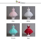 Kids Girls Tutu Princess Flower Tulle Wedding Party Prom Gown Pageant Bridesmaid
