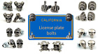 License Plate Bolts Screw Motorcycle Harley Indian Honda Yamaha Suzuki Custom