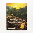 1979 Winston Cigarettes Vintage Original Magazine Paper Advertisement 0171