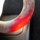Antique Chinese Red Agate Buddhist Kesa Ring Carved Pendant 2 2  Warring States