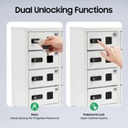 Cellphone Locker 12 Slots Charging Station Combination Lock For Ipad Storage Usa
