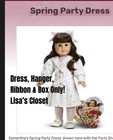 Lot  tlc damage  American Girl Doll Samantha Winter Coat Spring Dress Box Cards
