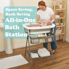 Squishsplash Collapsible Baby Bath   Folding Stand With Ergonomic Infant Cushion