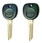 2 Pack - Oem Chevy Bow-tie Logo Key Blanks For Select 1999-2009 B102gcp 15026223