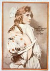 1919 The Diamond Dye Girl Calendar Top Only Marion Davies Tinted Photo