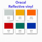 24  X 5 Ft Red Reflective Vinyl Adhesive Cutter Sign Made In Usa Oracal Oralite
