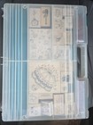 Vtg Large Wooden Rubber Stamp Set 81 Piece Lot  Mixed Brands  W case