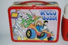 Vintage 1973 Metal Speed Buggy Lunch Box   Thermos Hanna Barbera As-is   Parts