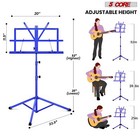 5core Music Stand For Sheet Music Portable Tripod Adjustable Folding Note Holder