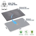 Cat Litter Mat For Pet Kitty Litter 30 X 24 Inch  pack Of 1   Grey